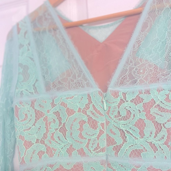 Authentic BCBGMAXAZRIA Mint Green Knee Length Dress - Picture 4 of 6